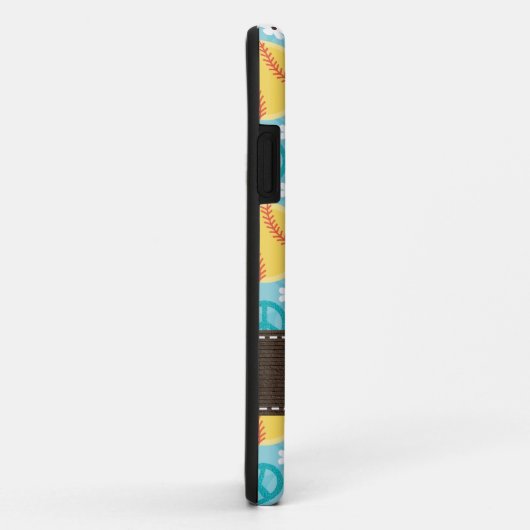 Peace Love Softball Case-Mate iPhone Case (Achterkant/rechts)