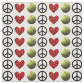 Peace Love Softball Fastpitch Stof (Swatch)