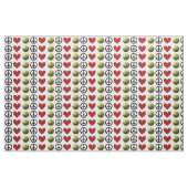 Peace Love Softball Fastpitch Stof (Fat Quarter)