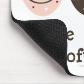 Peace Love Softball Mousepad Muismat (Hoek)