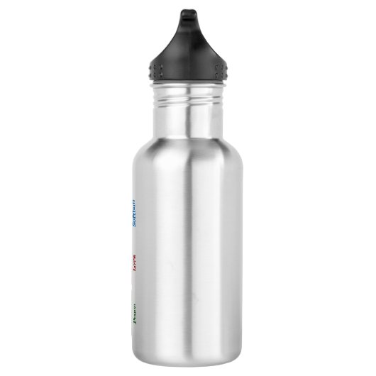 Peace Love Softball Waterfles (Rechts)