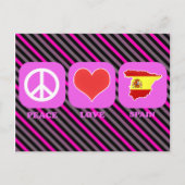 Peace Love Spain Briefkaart (Voorkant)