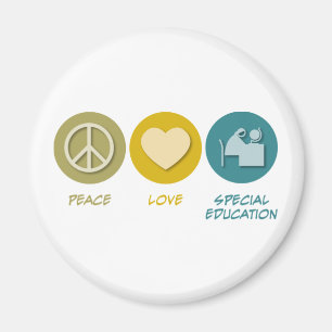 Peace Love Special Education Magneet