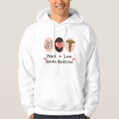 Peace Love Sports Medicinal Hooded Sweatshirt (Voorkant)