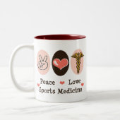 Peace Love Sports Medicine Mok (Links)