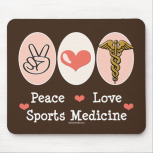 Peace Love Sports Medicine Mousepad Muismat