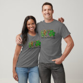 Peace Love St Patricks Day Leaf Clover Heart Boys T-shirt (Unisex)