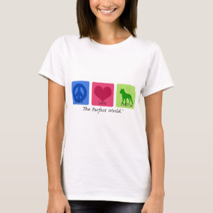 Peace Love Staffie T-shirt