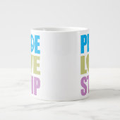 Peace Love Stamp Grote Koffiekop (Voorkant)
