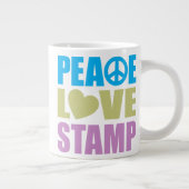 Peace Love Stamp Grote Koffiekop (Rechts)