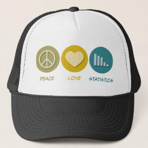 Peace Love Statistics Trucker Pet