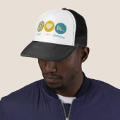 Peace Love Statistics Trucker Pet (In situ)