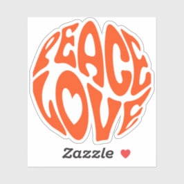 Peace Love Sticker