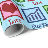 Peace Love Stocks Cadeaupapier (Rol Hoek)