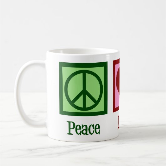 Peace Love Stocks Koffiemok (Links)