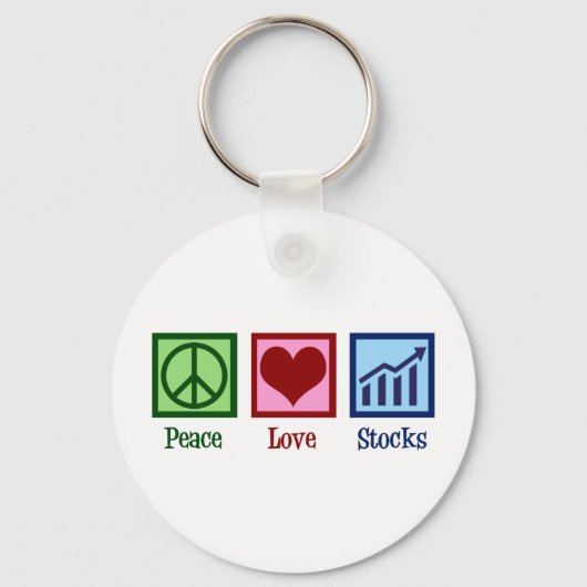 Peace Love Stocks Sleutelhanger (Voorkant)