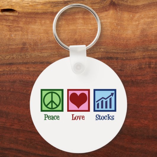 Peace Love Stocks Sleutelhanger (Voorkant)