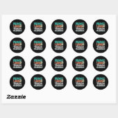 Peace Love Sugar Gliders Ronde Sticker (Vel)
