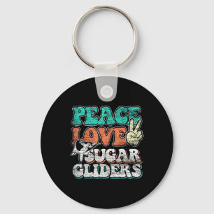 Peace Love Sugar Gliders Sleutelhanger
