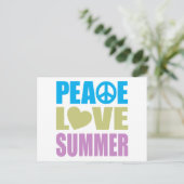 Peace Love Summer Briefkaart (Staand voorkant)