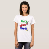 Peace Love Summer T-shirt (Voorkant volledig)