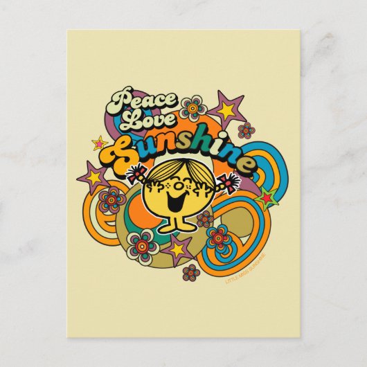Peace Love Sunshine Briefkaart (Voorkant)