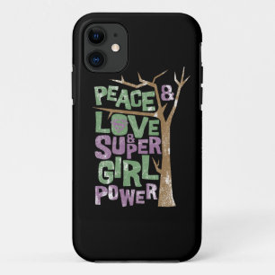 Peace Love & Supergirl Power iPhone 11 Hoesje