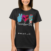 Peace Love Surf Sign Surfnaar Men Women Plus Si T-shirt (Voorkant)