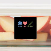 Peace Love Surgery Doctor Neurology Surgeon Graphi Labels (Aangebracht)