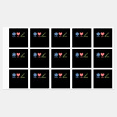 Peace Love Surgery Doctor Neurology Surgeon Graphi Labels (Vel)