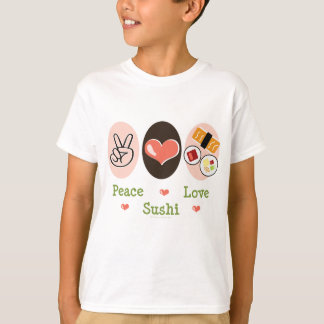 Peace Love Sushi Kinder T-shirt