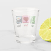 Peace Love Sushi Shot Glas (Achterkant)