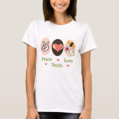 Peace Love Sushi T-shirt (Voorkant)
