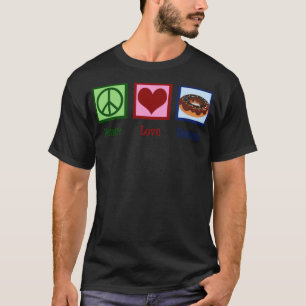 Peace Love sweets verjaardagsfeestje T-shirt