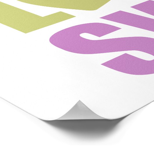 Peace Love Swim Poster (Hoek)