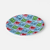 Peace Love Swimming Papieren Bordje (Gekanteld)