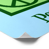 Peace Love Swimming Poster (Hoek)