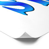 Peace Love Swimming Poster (Hoek)