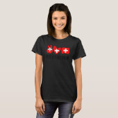 Peace love Switzerland International peace day For T-shirt (Voorkant volledig)