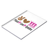 Peace Love Synchro Synchronized Skating Notitieboek (Linkerzijde)