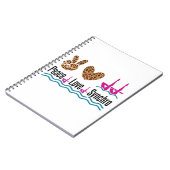 Peace Love Synchro Synchronized Swimming Artistic Notitieboek (Linkerzijde)