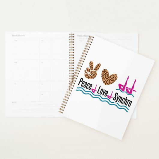 Peace Love Synchro Synchronized Swimming Artistic Planner (Display)