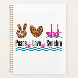 Peace Love Synchro Synchronized Swimming Artistic Planner