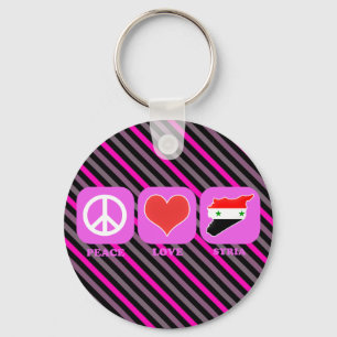 Peace Love Syria Sleutelhanger