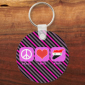 Peace Love Syria Sleutelhanger (Voorkant)