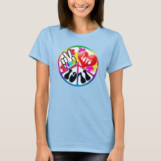 Peace Love T-shirt (Voorkant)