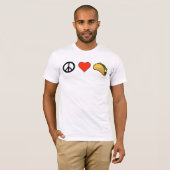 Peace, Love, Taco T-shirt (Voorkant volledig)
