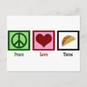 Peace Love Tacos Briefkaart (Voorkant)