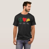 Peace Love Tacos Cinco de Mayo Fiesta Mexican Hipp T-shirt (Voorkant volledig)