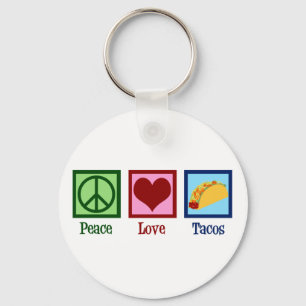 Peace Love Tacos Sleutelhanger